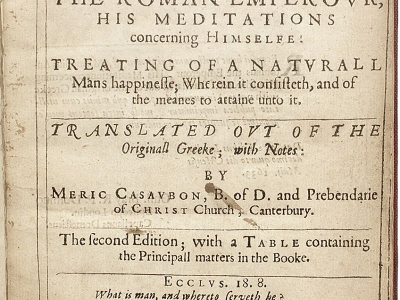 Marcus Aurelius’s Meditations: Debts and&nbsp;Lessons